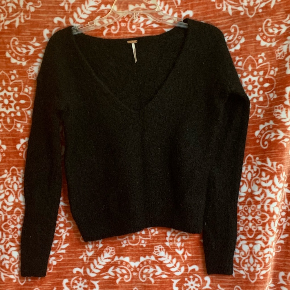 Free People Slim Fit Cropped Sweater
